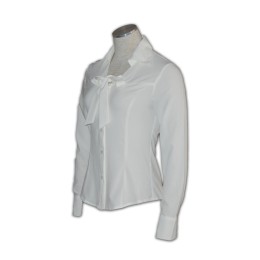 R111 custom business blouses ruffles design R111 custom business blouses ruffles design